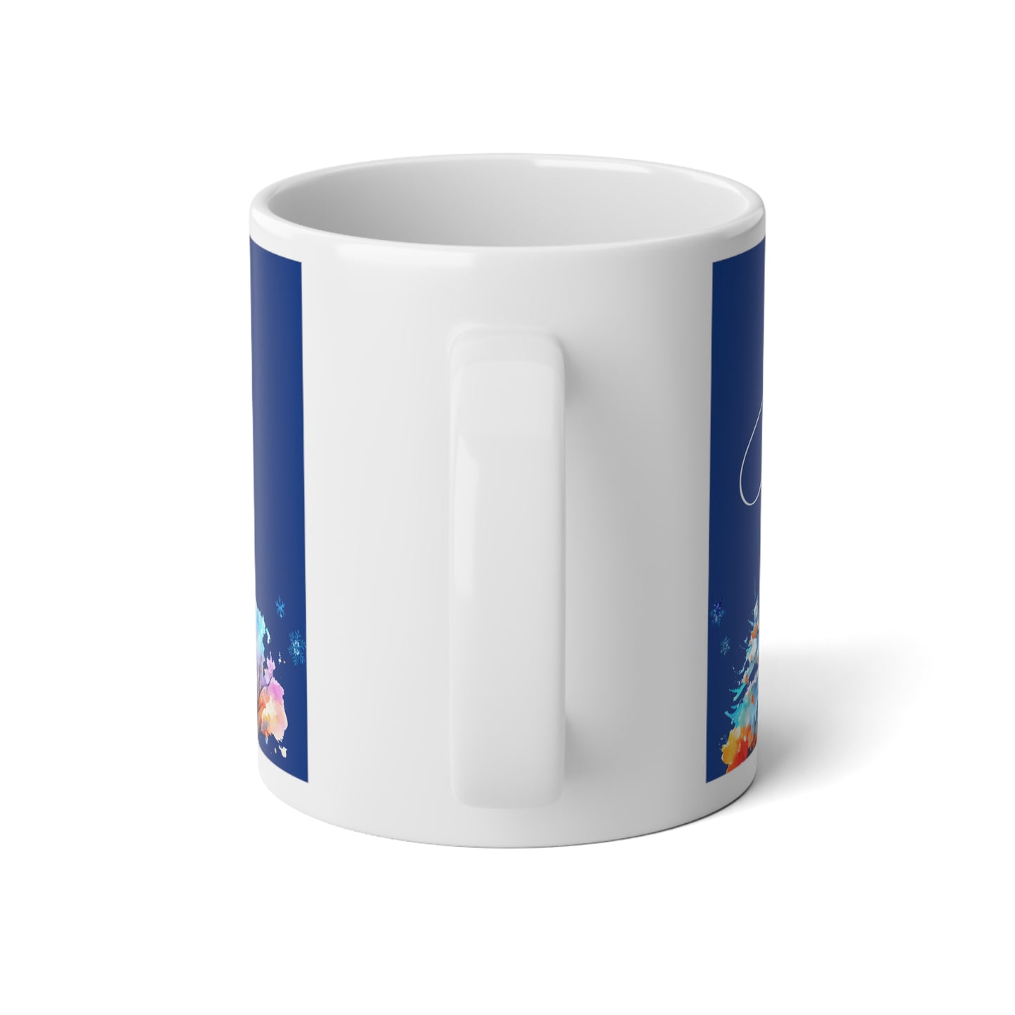 Ah! Christmas Warms the Heart — “Joyful” Jumbo Mug (20oz)