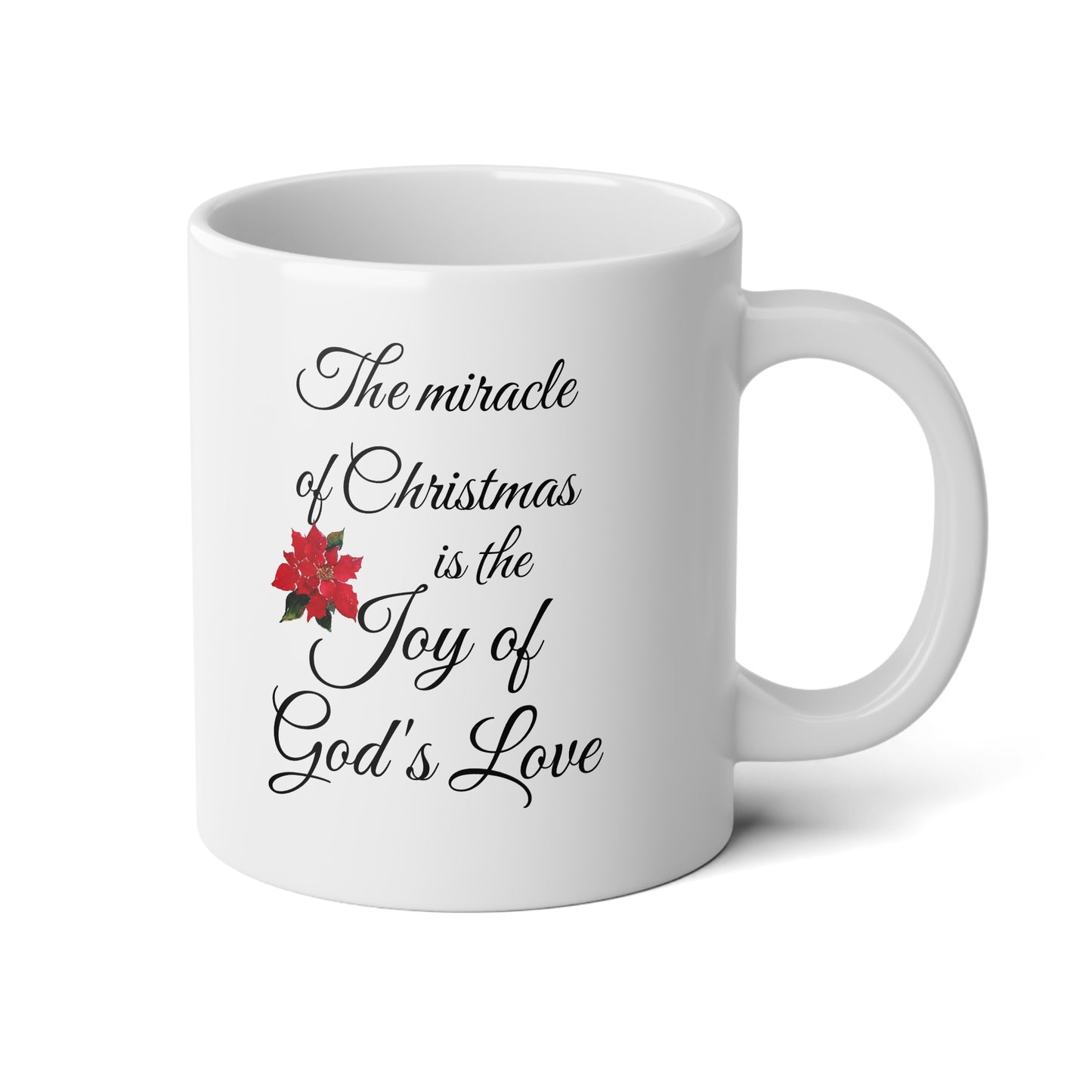 'The Joy of God's Love' 20oz Ceramic Mug with Easy-Grip Handle
