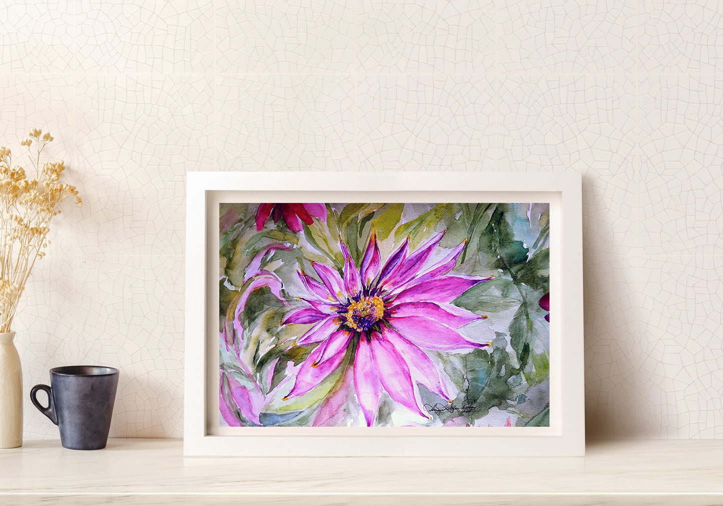 Pleasant Peace Watercolor Painting: Art Print