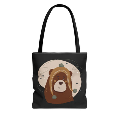 “Barely There Bear” Holiday Tote Bag