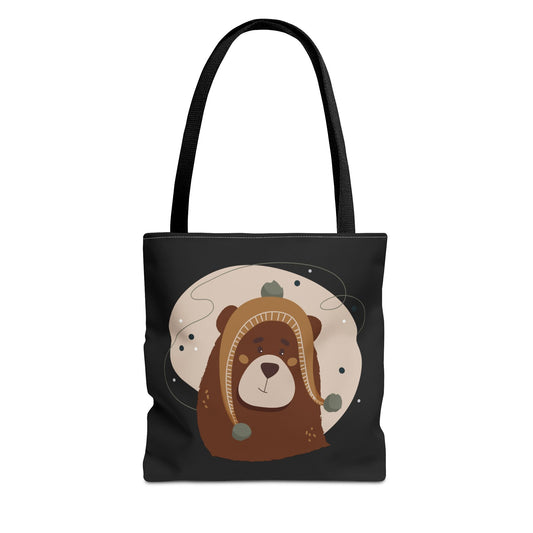 “Barely There Bear” Holiday Tote Bag