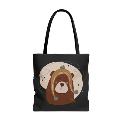 “Barely There Bear” Holiday Tote Bag