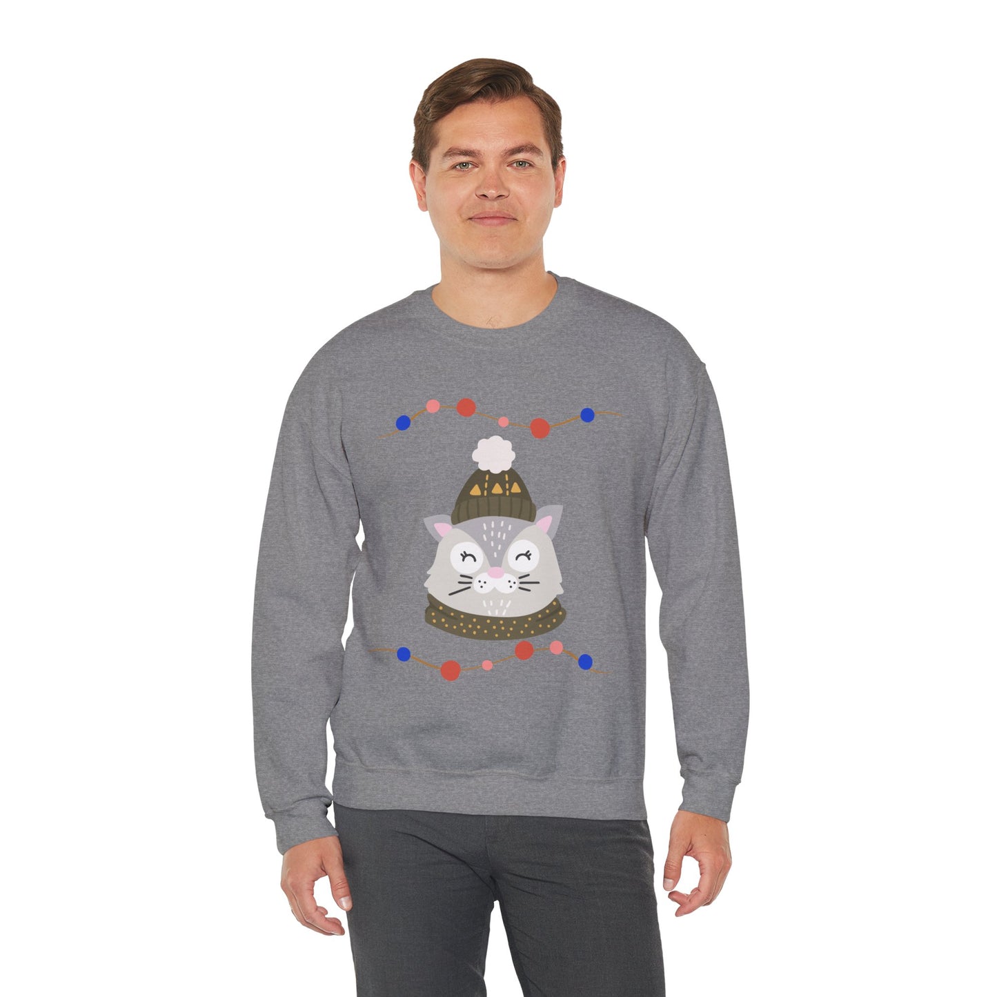 Lil’ Kitty Christmas — Embroidered Sweatshirt (Unisex)