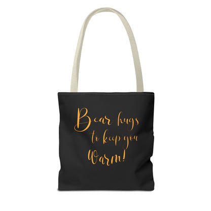 “Barely There Bear” Holiday Tote Bag