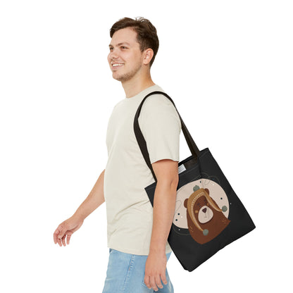 “Barely There Bear” Holiday Tote Bag