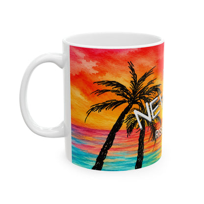 It's A New Day– Tropical Floral Coffee Cup (11oz & 15oz)