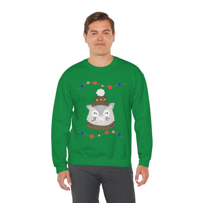 Lil’ Kitty Christmas — Embroidered Sweatshirt (Unisex)