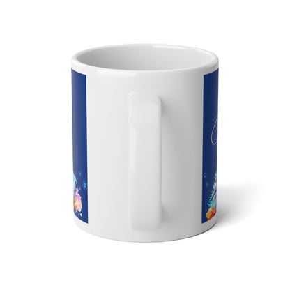 Ah! Christmas Warms the Heart — “Joyful” Jumbo Mug (20oz)