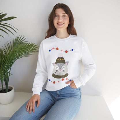 Lil’ Kitty Christmas — Embroidered Sweatshirt (Unisex)