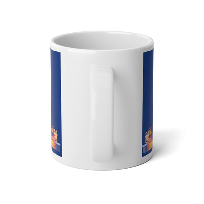 Misty Blue Christmas — Jumbo Mug (20oz)