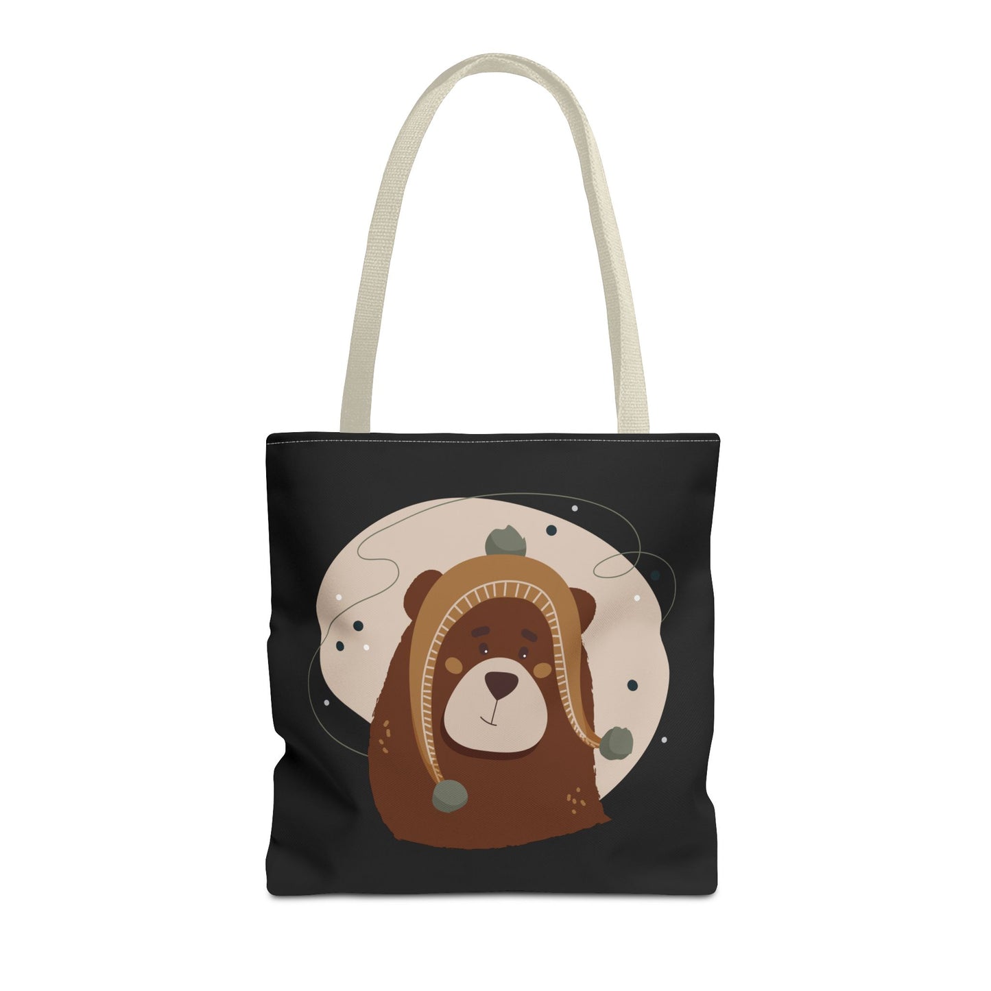 “Barely There Bear” Holiday Tote Bag
