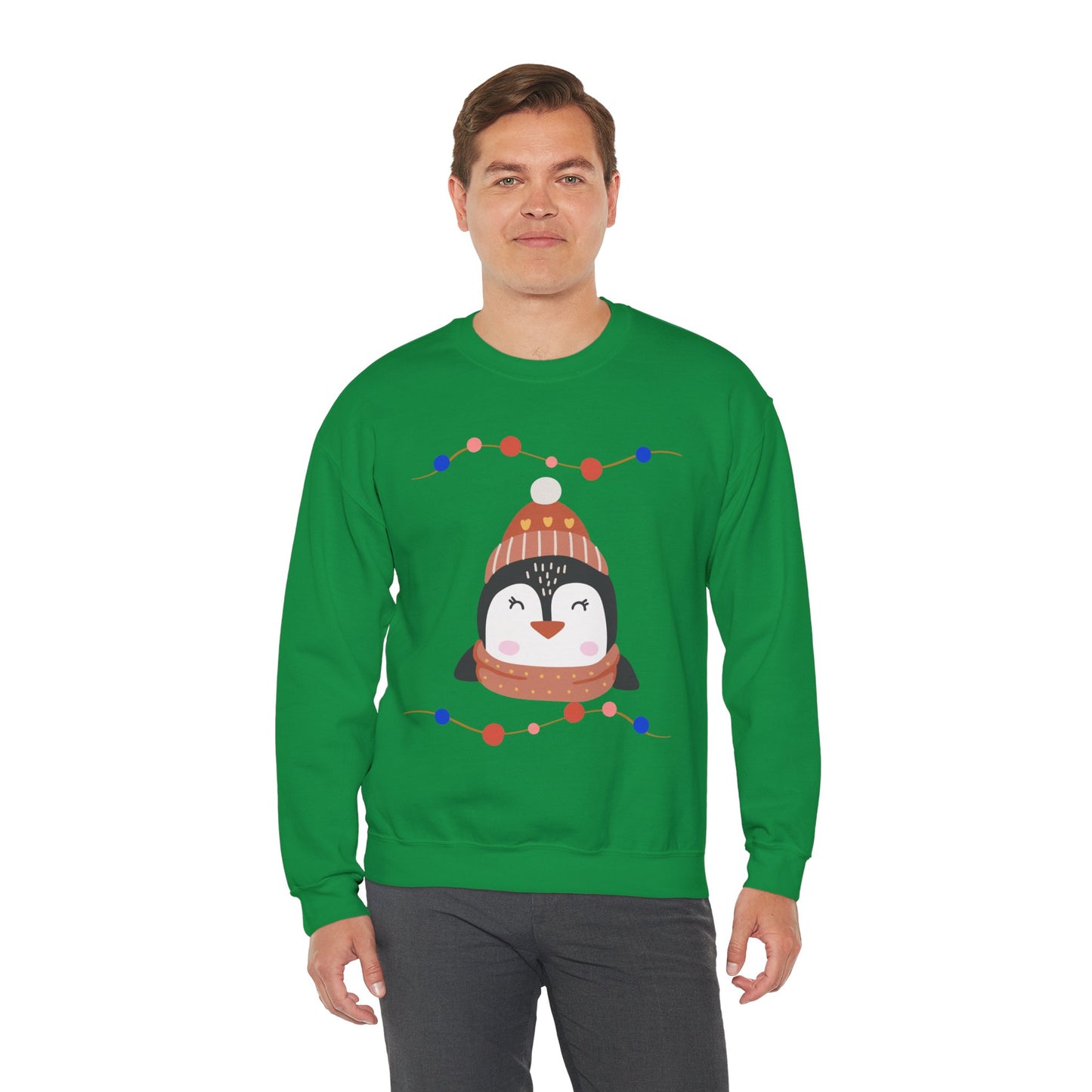 Lil’ Penguin Christmas — Embroidered Sweatshirt (Unisex)