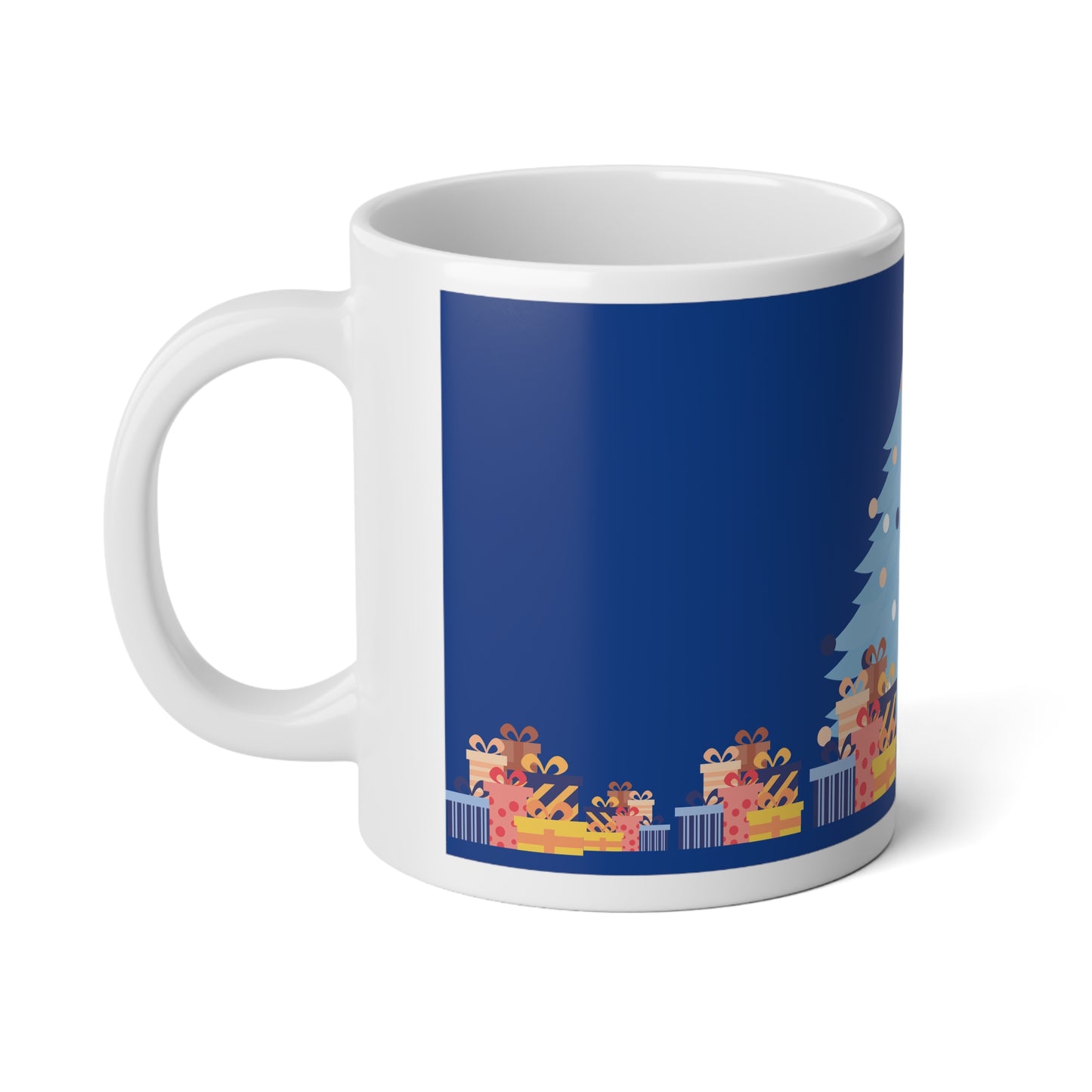 Misty Blue Christmas — Jumbo Mug (20oz)