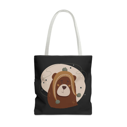 “Barely There Bear” Holiday Tote Bag