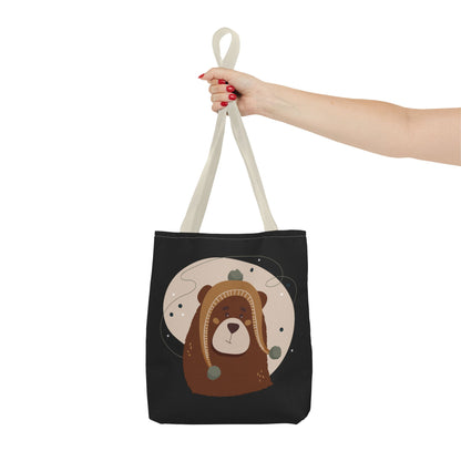 “Barely There Bear” Holiday Tote Bag