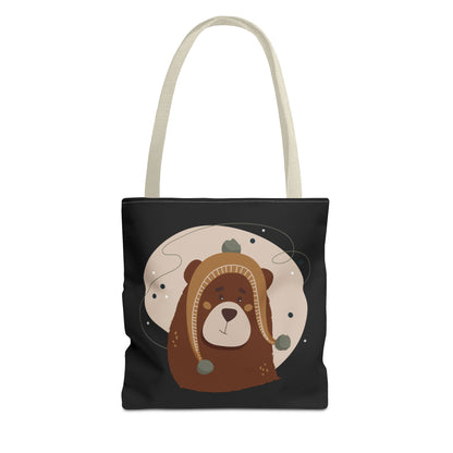 “Barely There Bear” Holiday Tote Bag