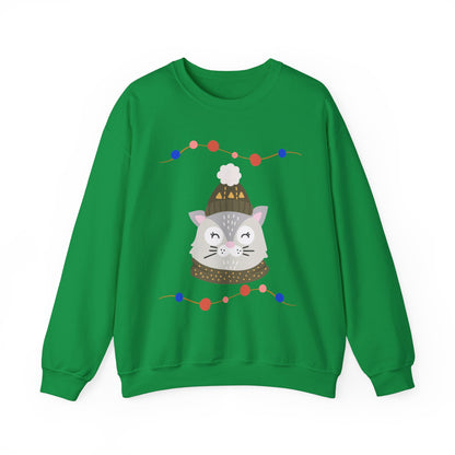 Lil’ Kitty Christmas — Embroidered Sweatshirt (Unisex)