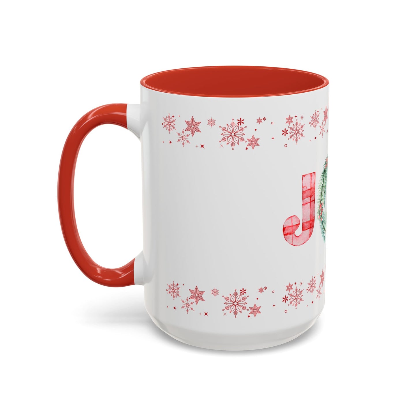 Joyful Red & Green Gingham Mug — 11oz / 15oz