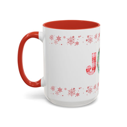 Joyful Red & Green Gingham Mug — 11oz / 15oz