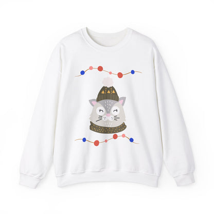 Lil’ Kitty Christmas — Embroidered Sweatshirt (Unisex)