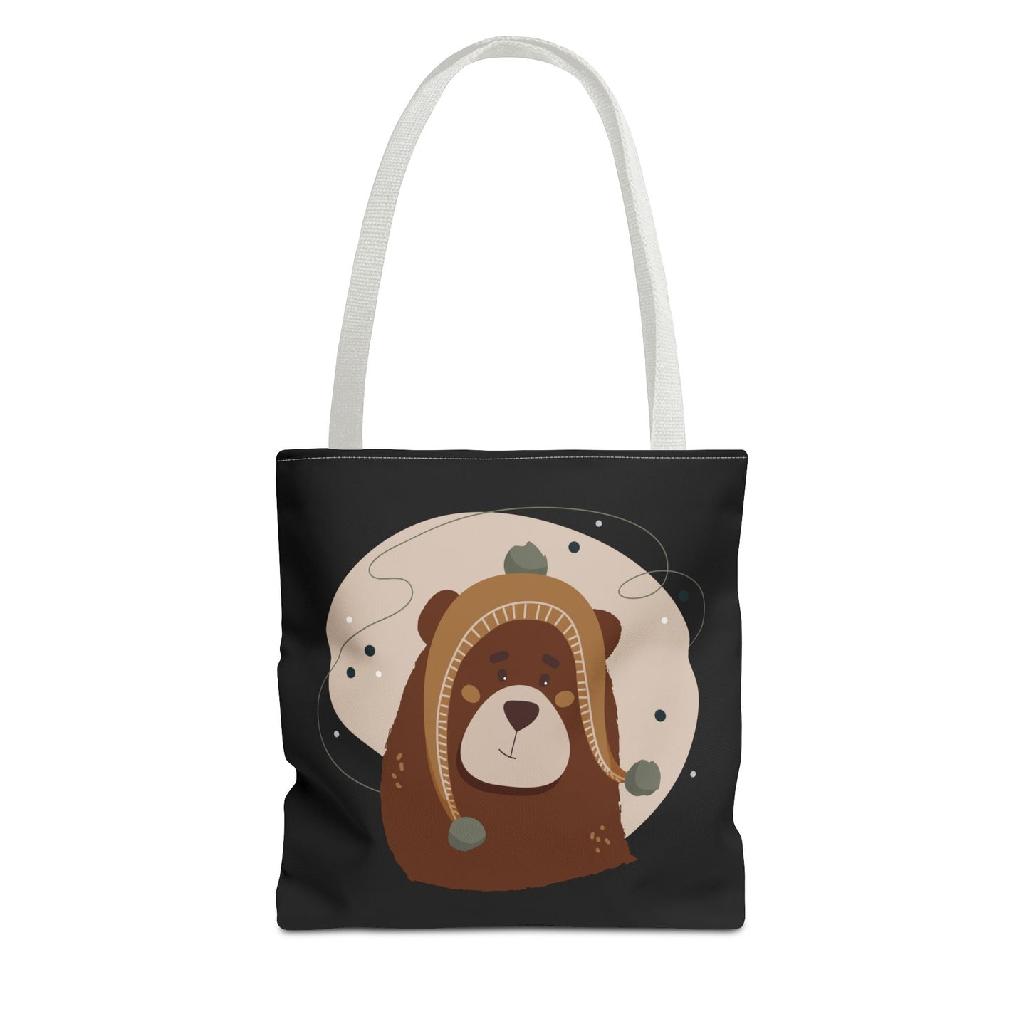“Barely There Bear” Holiday Tote Bag