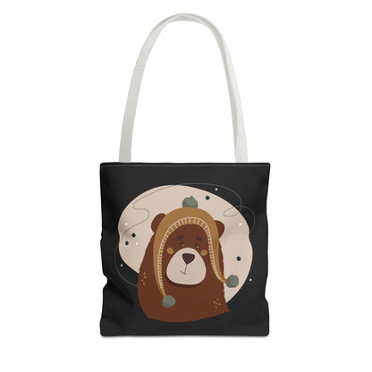 “Barely There Bear” Holiday Tote Bag