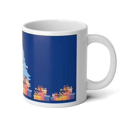 Misty Blue Christmas — Jumbo Mug (20oz)