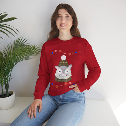 Lil’ Kitty Christmas — Embroidered Sweatshirt (Unisex)