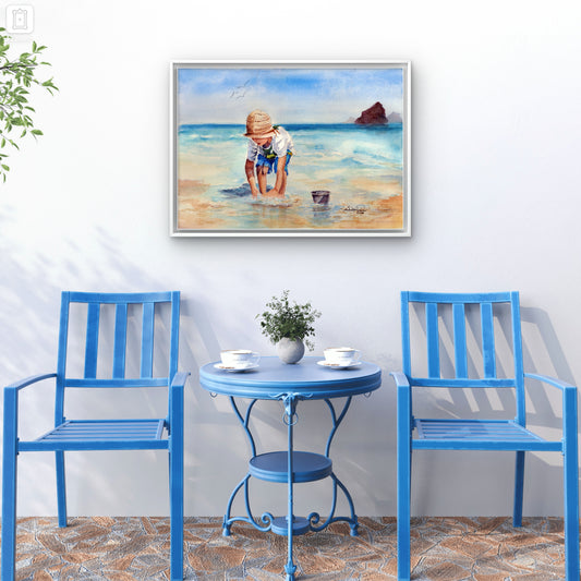 Summer's Seaside: Art Print