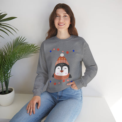 Lil’ Penguin Christmas — Embroidered Sweatshirt (Unisex)