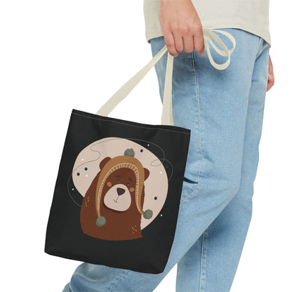 “Barely There Bear” Holiday Tote Bag