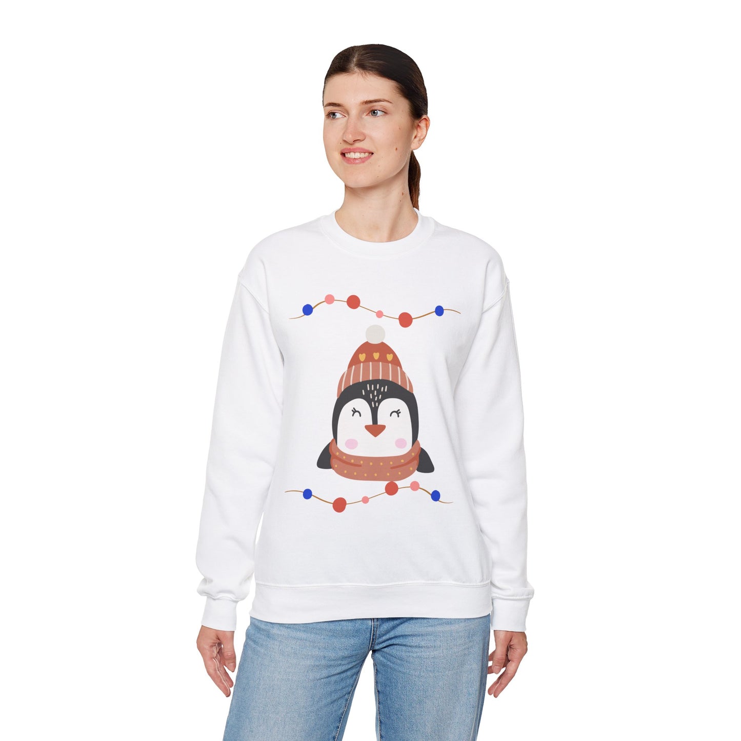 Lil’ Penguin Christmas — Embroidered Sweatshirt (Unisex)