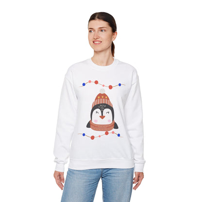 Lil’ Penguin Christmas — Embroidered Sweatshirt (Unisex)