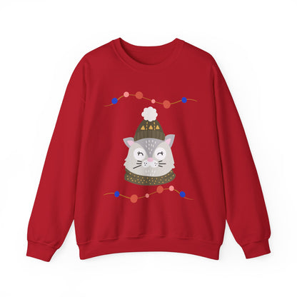 Lil’ Kitty Christmas — Embroidered Sweatshirt (Unisex)