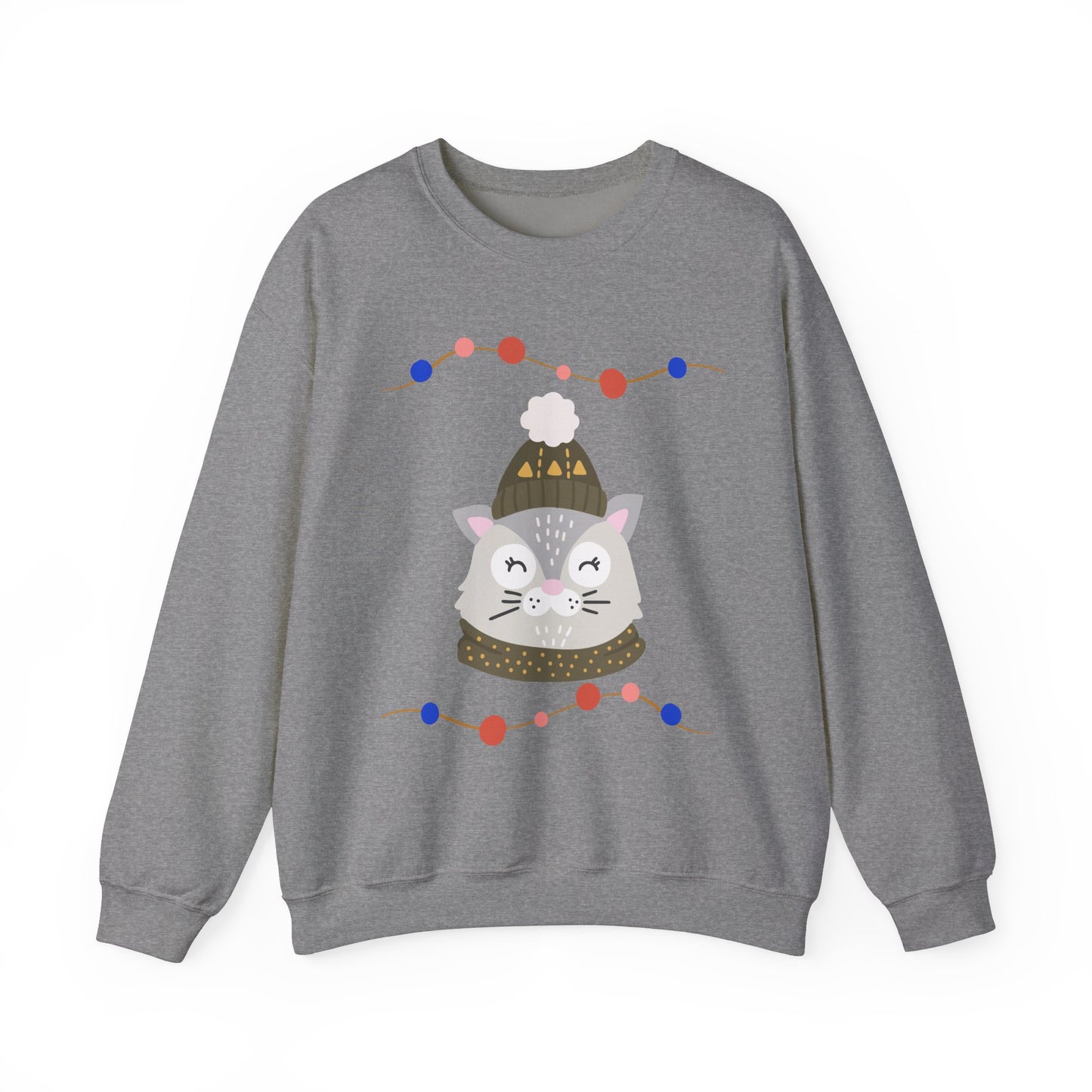 Lil’ Kitty Christmas — Embroidered Sweatshirt (Unisex)