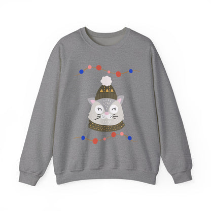 Lil’ Kitty Christmas — Embroidered Sweatshirt (Unisex)