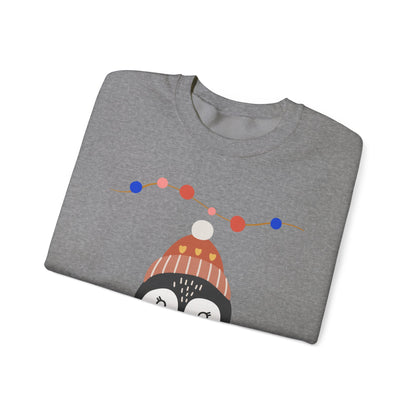 Lil’ Penguin Christmas — Embroidered Sweatshirt (Unisex)