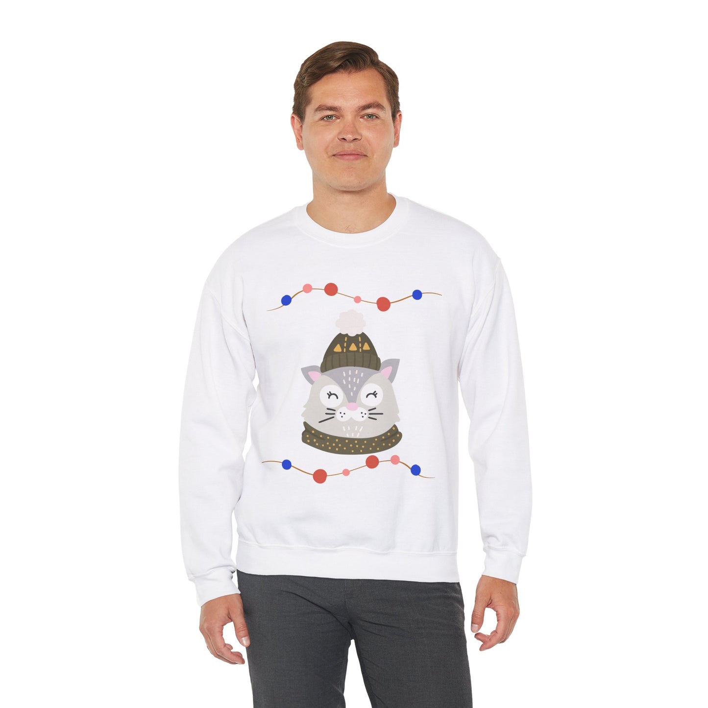 Lil’ Kitty Christmas — Embroidered Sweatshirt (Unisex)