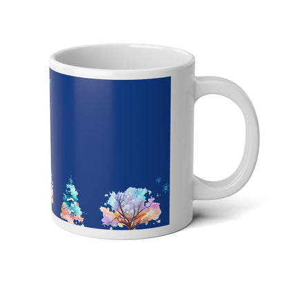 Ah! Christmas Warms the Heart — “Joyful” Jumbo Mug (20oz)