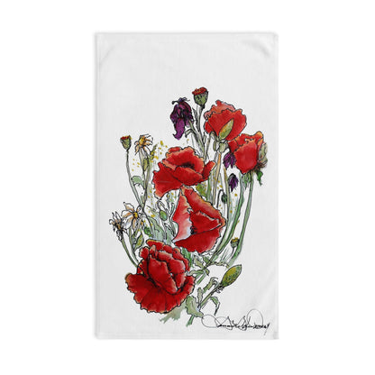 "Morning Reds"  Hand Towel