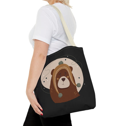 “Barely There Bear” Holiday Tote Bag