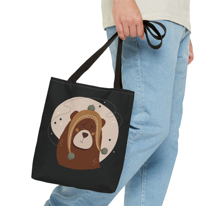 “Barely There Bear” Holiday Tote Bag