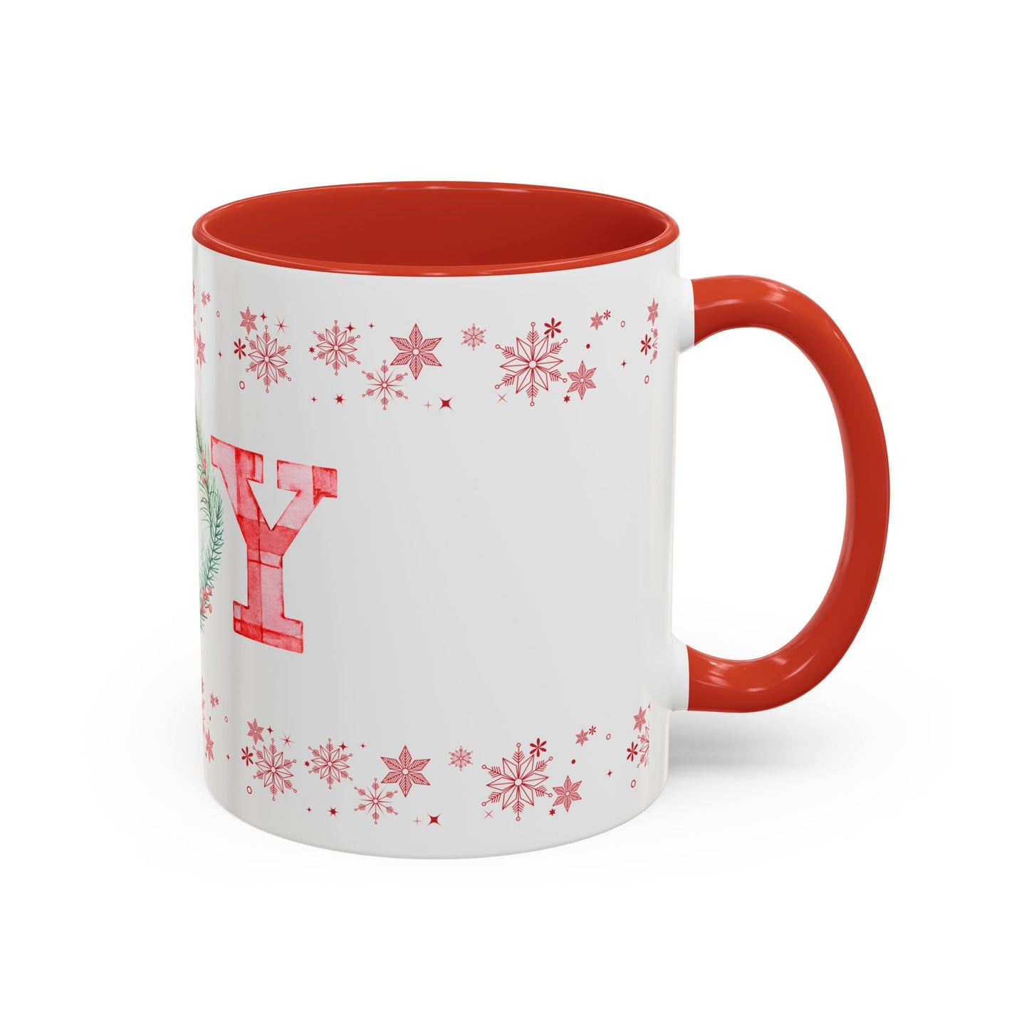 Joyful Red & Green Gingham Mug — 11oz / 15oz