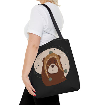 “Barely There Bear” Holiday Tote Bag