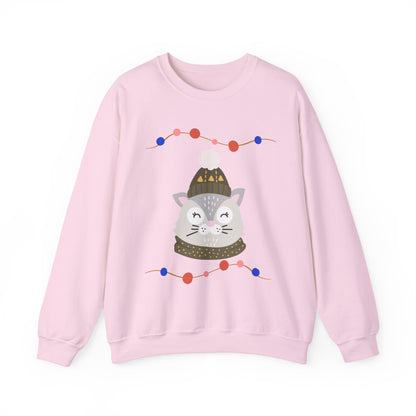 Lil’ Kitty Christmas — Embroidered Sweatshirt (Unisex)