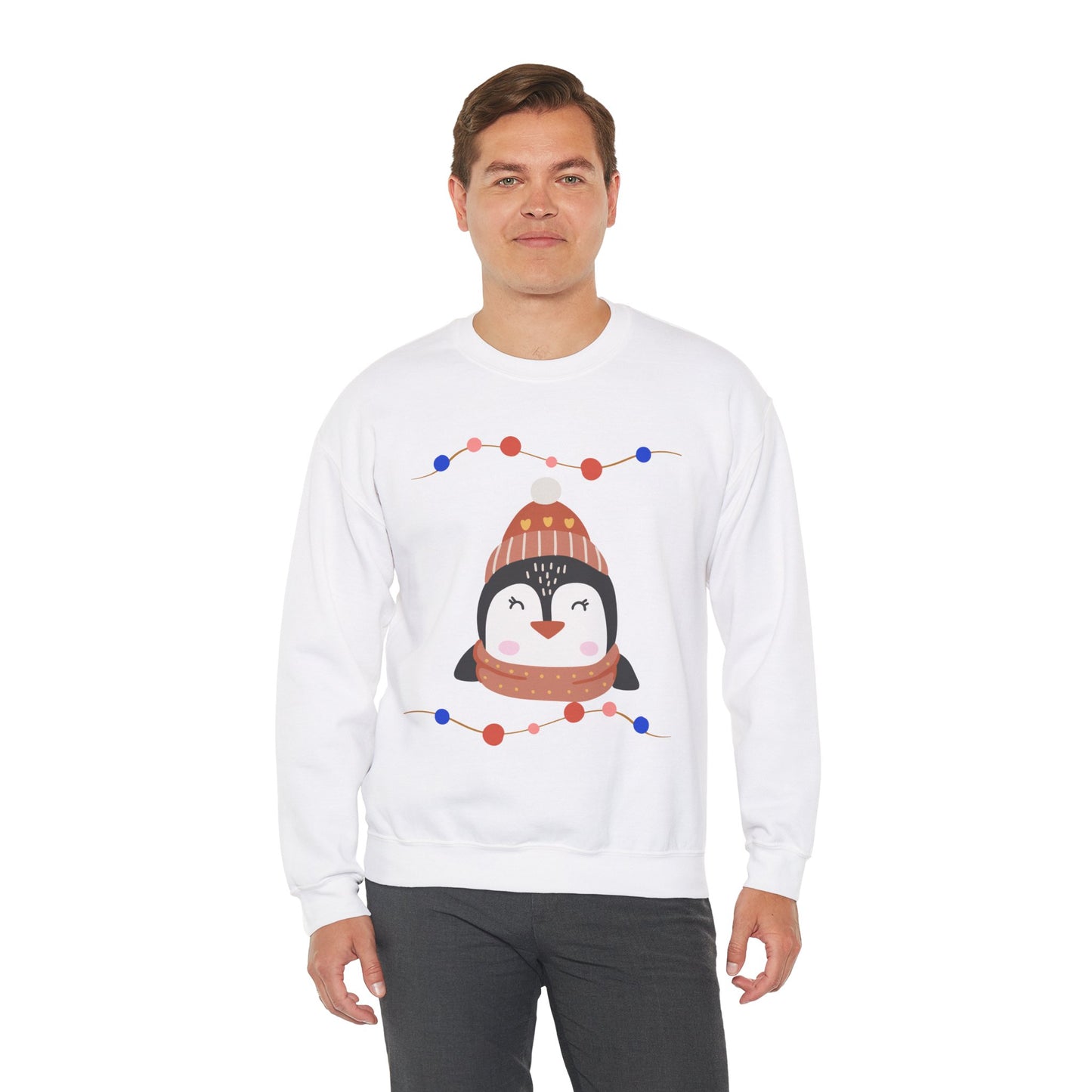 Lil’ Penguin Christmas — Embroidered Sweatshirt (Unisex)