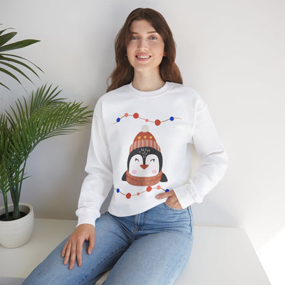 Lil’ Penguin Christmas — Embroidered Sweatshirt (Unisex)