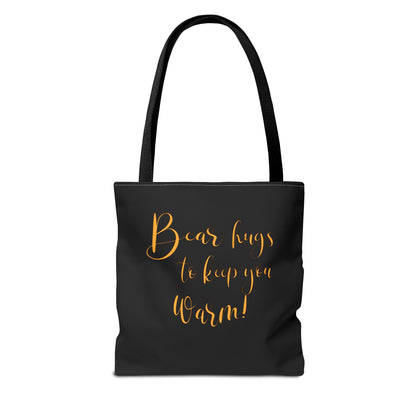 “Barely There Bear” Holiday Tote Bag