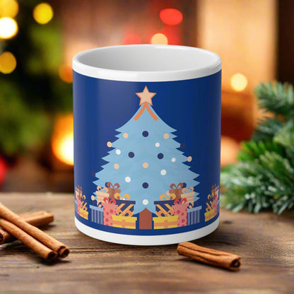 Misty Blue Christmas — Jumbo Mug (20oz)