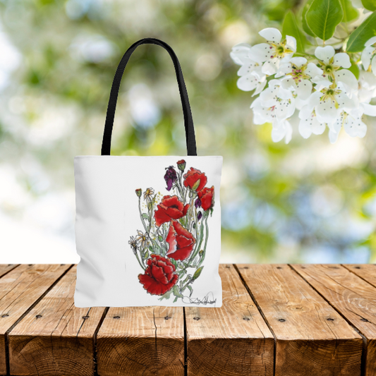 "Morning Reds" Tote Bag